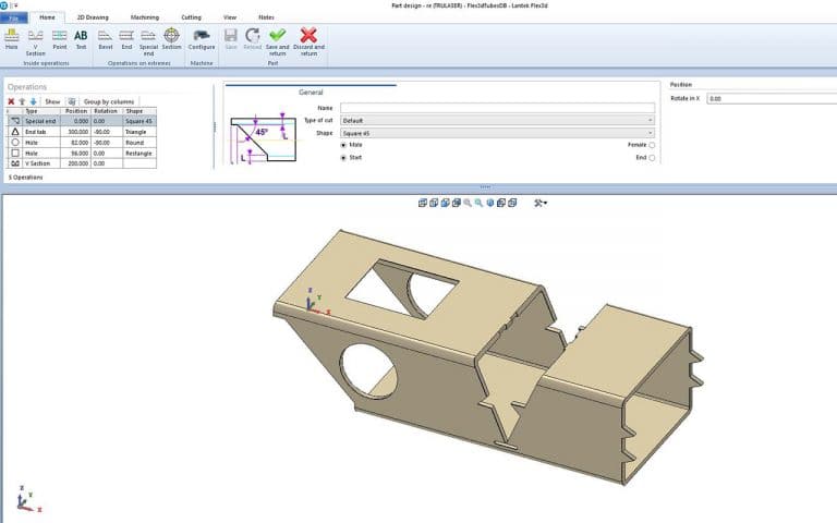 WSS sturing Waterstraalsnijden Flex 3D Tube